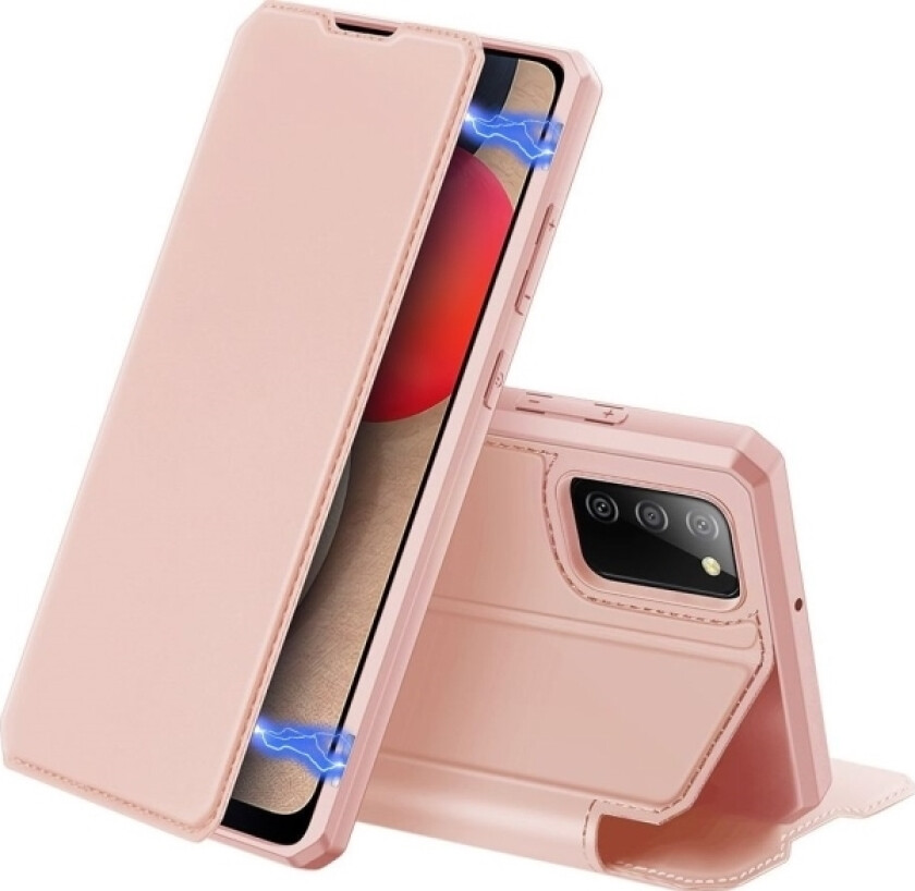 Hurtel Dux Ducis Skin X Hylsterdeksel Med Klaff For Samsung Galaxy A02s Eu Rosa
