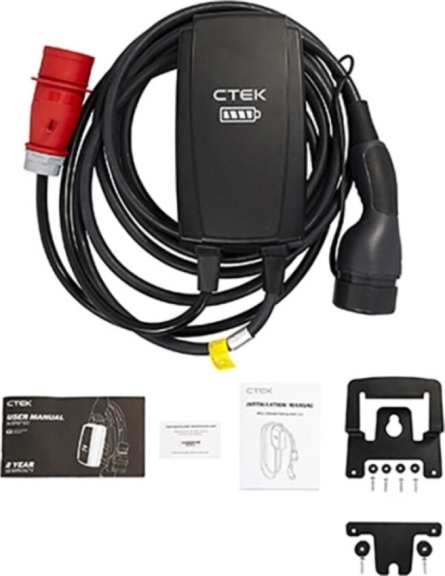 Ctek Njord Elbillader Type 2 Inkl. Vægbeslag