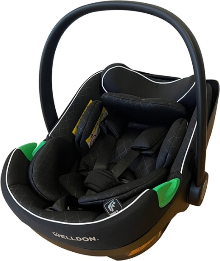 Bilde av Welldon Wd033 Autostol Med I-Size Base Gr. 0+ Sort Stof