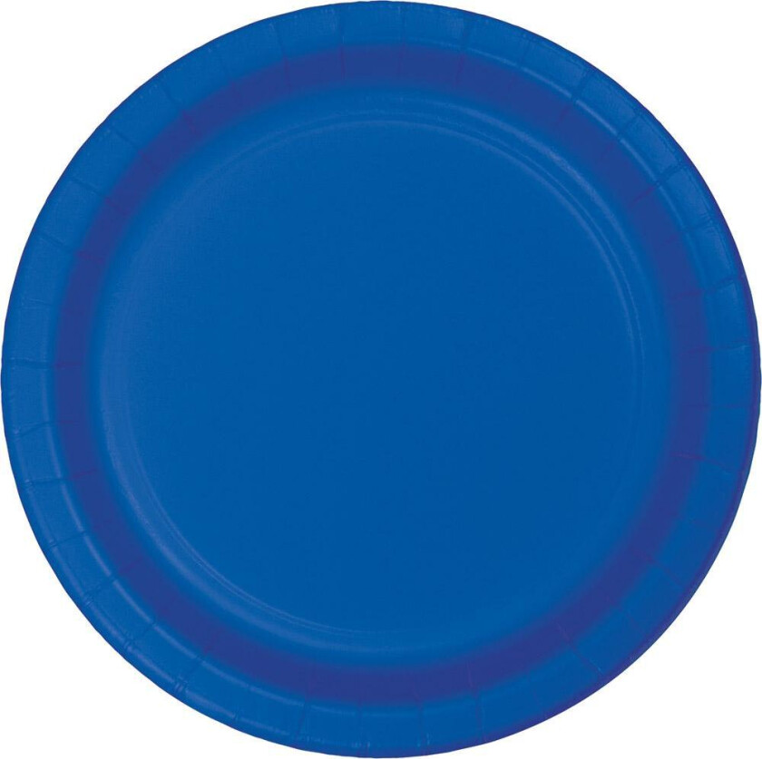 Papptallerken -Blå- 23cm pk/8