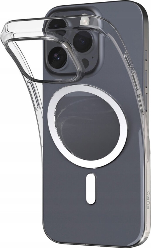 Etui Silikonowe Puro 03 Mag Magsafe Do Iphone 16 Pro - Przezroczyste