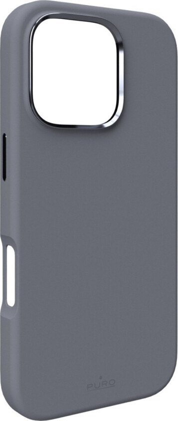 Etui Silikonowe Puro Icon Mag Pro Magsafe Do Iphone 16 Pro - Ciemnoszare
