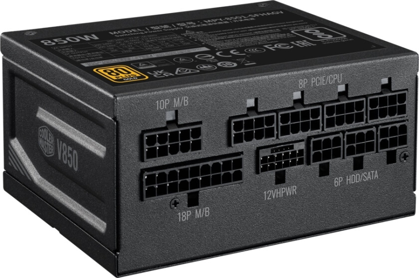 V Sfx Gold 850 - Strømforsyning (Intern) - Atx12v 3.0/ Eps12v/ Sfx12v 3.42 - 80 Plus Gold - Ac 100-240 V - 850 Watt - Aktiv Pfc - Europ