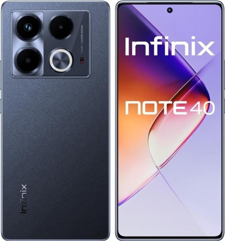 Smarttelefon Infinix Infinix Note 40 Dual Sim 8/256Gb Obsidian Black