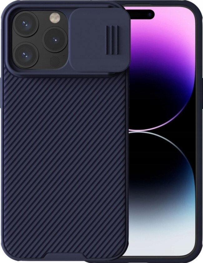 Nillkin Camshield Pro Magnetisk Deksel Til Iphone 15 Pro Max Med Kamerabeskytter - Lilla