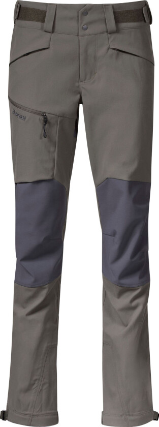 Women's Fjorda Trekking Hybrid Pants S, Green Mud/Solid Dark Grey