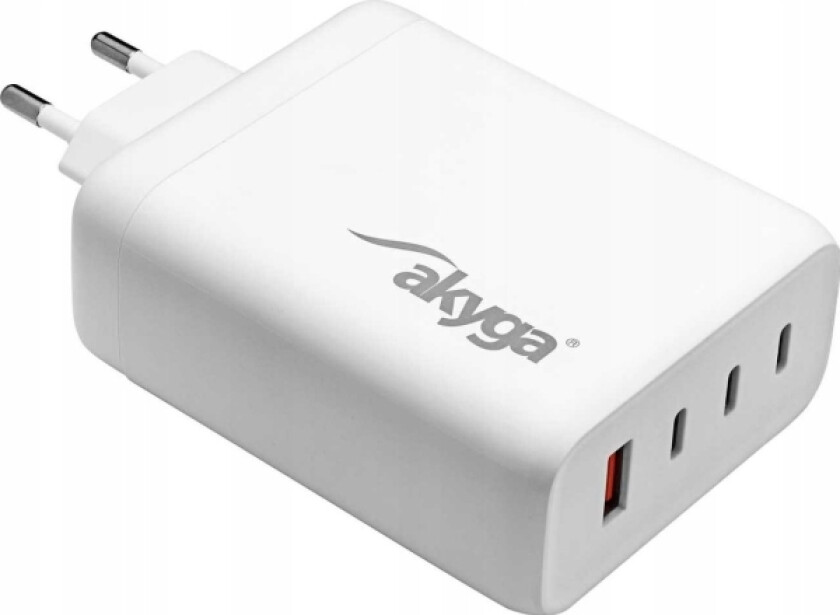 Ak-Ch-24 140W Nettlader 3X Usb-C + Usb-A Pd Gan 5-28V / 1,5-5A Hvit