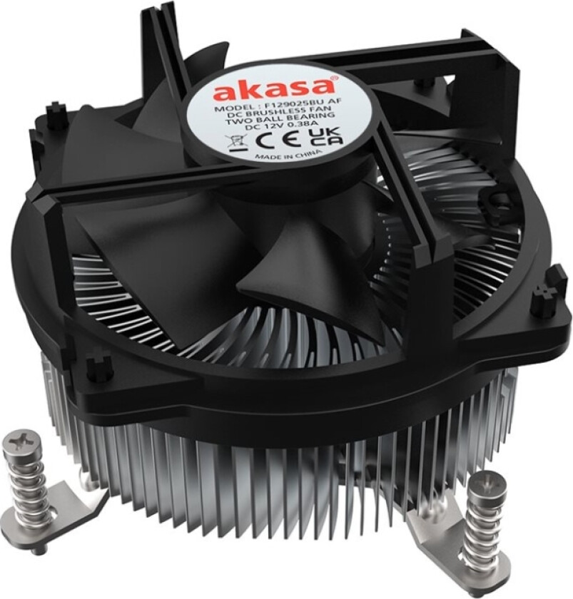 Akasa - Prosessorkjøler - Ekstrasikker Kobberkjerne - (For: Lga1700) - Aluminium Og Kobber - 90 Mm