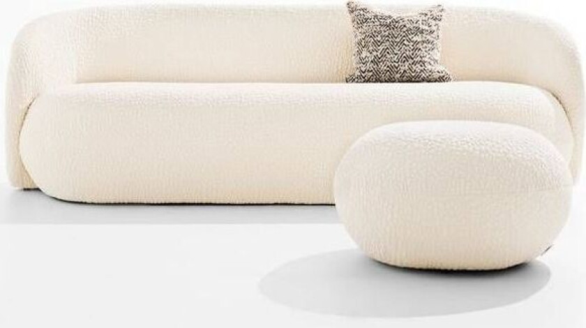 Bloom soffa 3-sits Kremet hvit