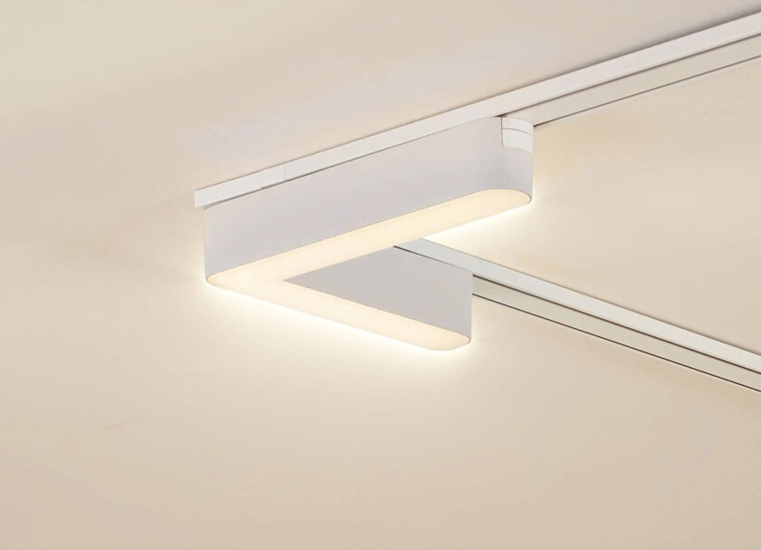 LED-list 48 V Lumaro, hvit, L-formet, plast