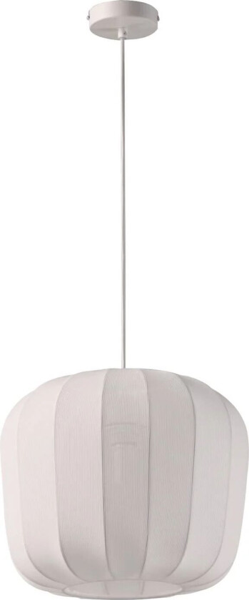 hengelampe Helin, hvit, Ø 35 cm, stoff