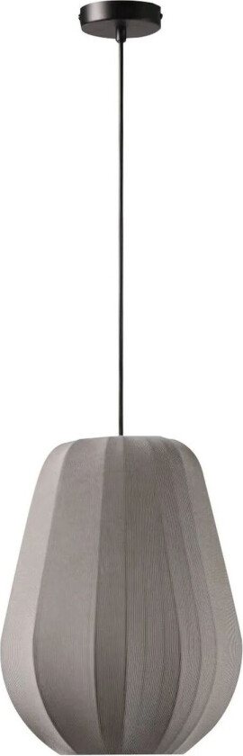 hengelampe Helin, grå, Ø 30 cm, stoff