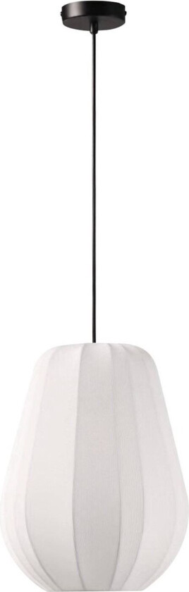 hengelampe Helin, hvit, Ø 30 cm, stoff