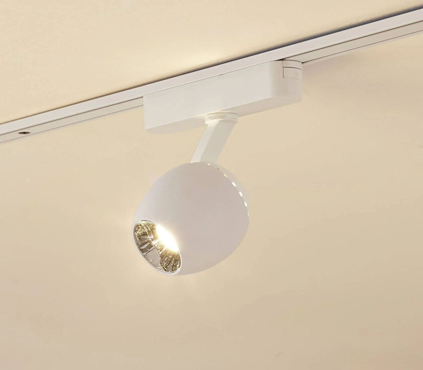 LED-spot 48 V Lumaro, hvit, Ø 6,2 cm, plast