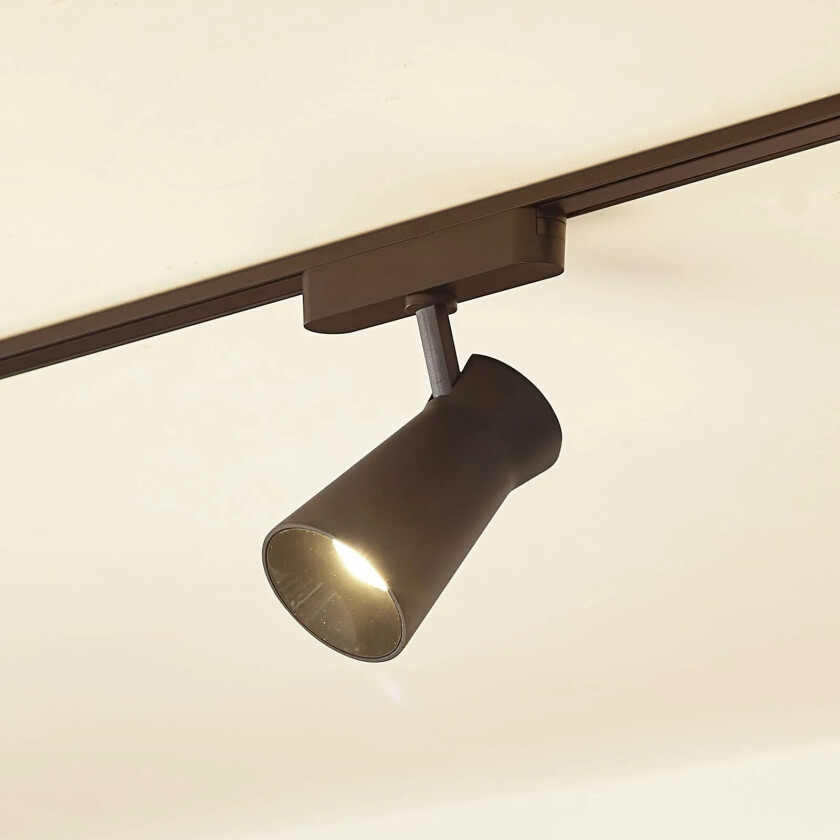 LED-spot 48 V Lumaro, svart, Ø 6,5 cm, plast