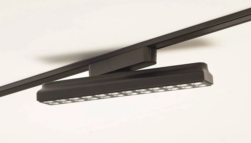 LED-list 48 V Lumaro, svart, 24 punkter, roterbar