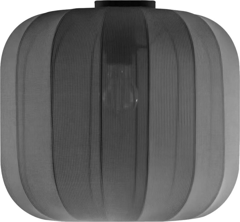 Helin taklampe, grå, stoff, Ø 35 cm