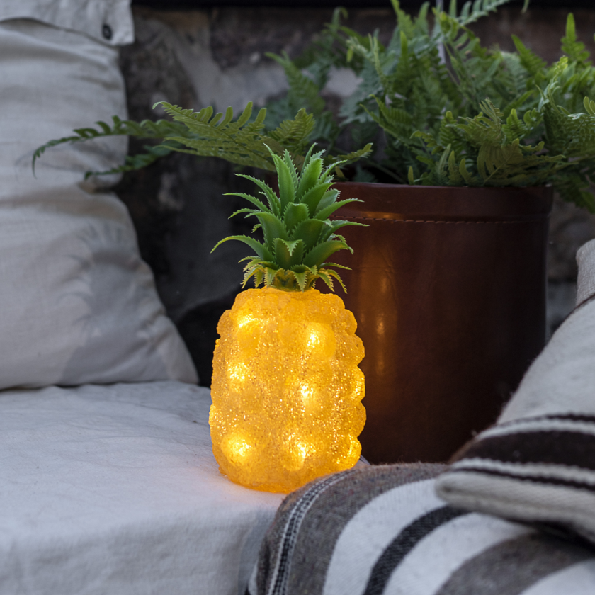 Ananas, akryl 26 cm - Gul