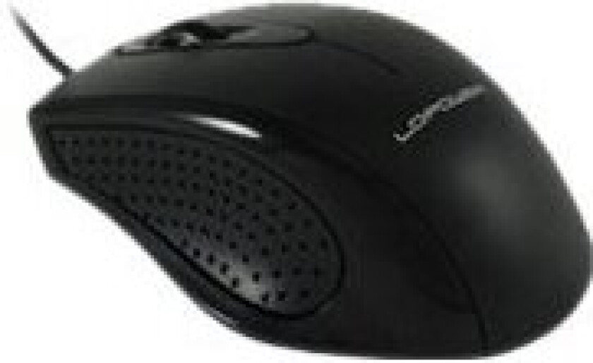 Lc Power M710b - Mus - Optisk - Kablet - Usb - Svart