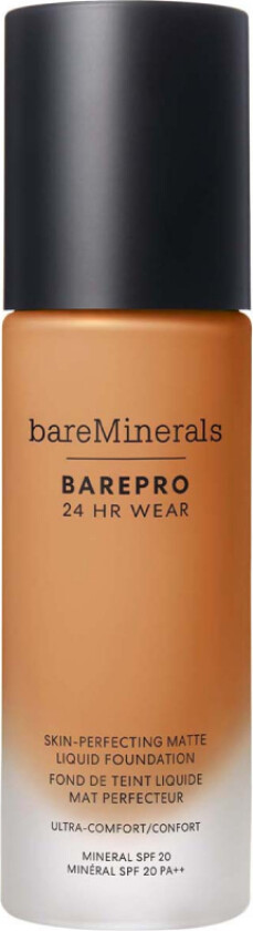 BarePro 24H Matte Liquid Foundation Medium deep 43 Neutral