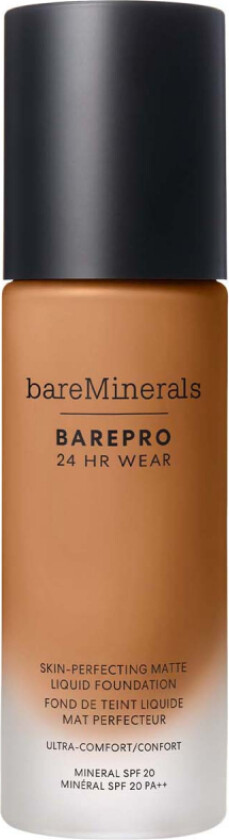 BarePro 24H Matte Liquid Foundation Medium deep 46 neutral