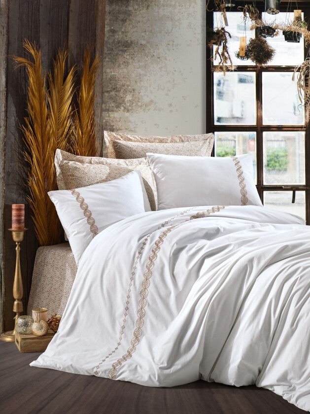 Cotton Box Ranforce Sengesett - Beige