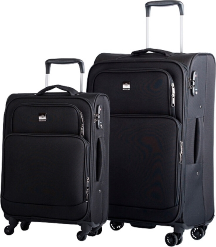 Bon Goût Sidney 2-Stk Blødt Trolleysæt Sort