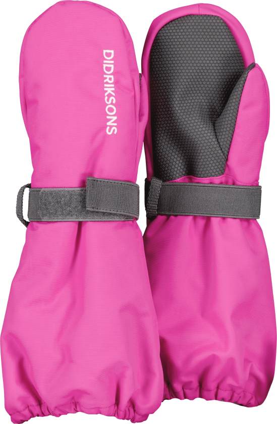 Biggles Mitten Plastic Pink 6-8 år