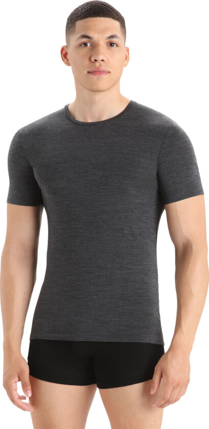 Men's Anatomica Shortsleeve Crewe Jet Hthr-011 L