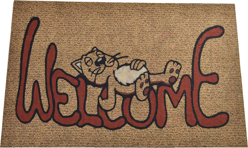 Dørmatte Welcome Cat -