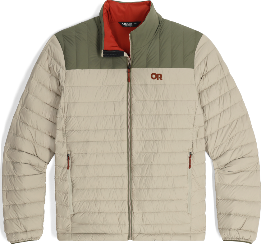 Outdoor Research Men's Transcendent Down Jacket Pro Khaki/Ranger Green L