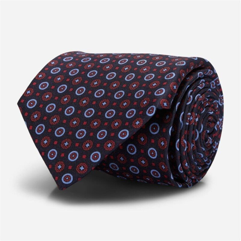 Silk Tie - Blue/red Blå OS