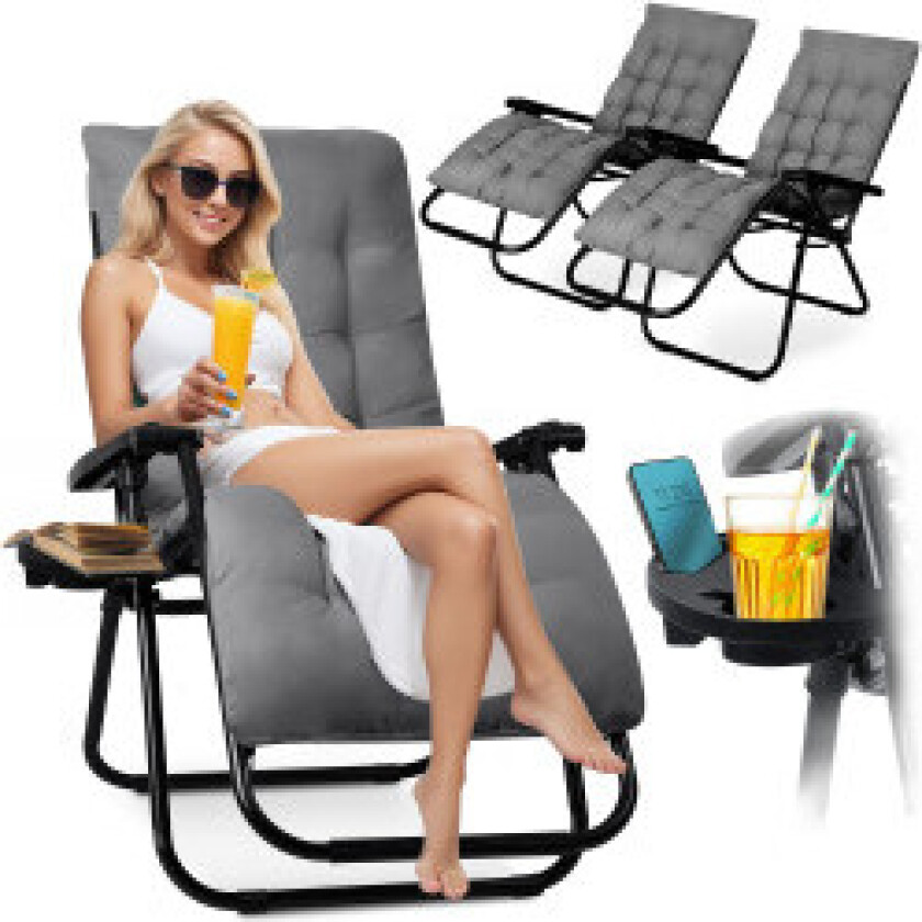 Sammenleggbar hagestol med pute Sofotel ChillWell - sett med 2