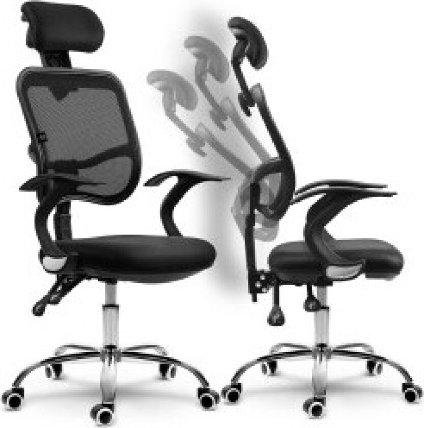 Ergonomisk kontorstol med Micro Mesh - Sofotel Ryga Sort