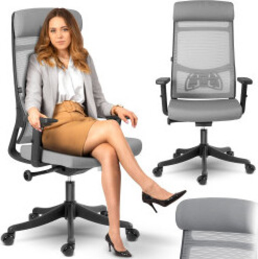 Kontorstol i mikromesh Sofotel Brema grå