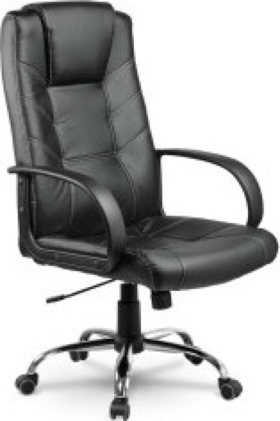 Ergonomisk kontorstol Sofotel EG-221 i skinn, svart