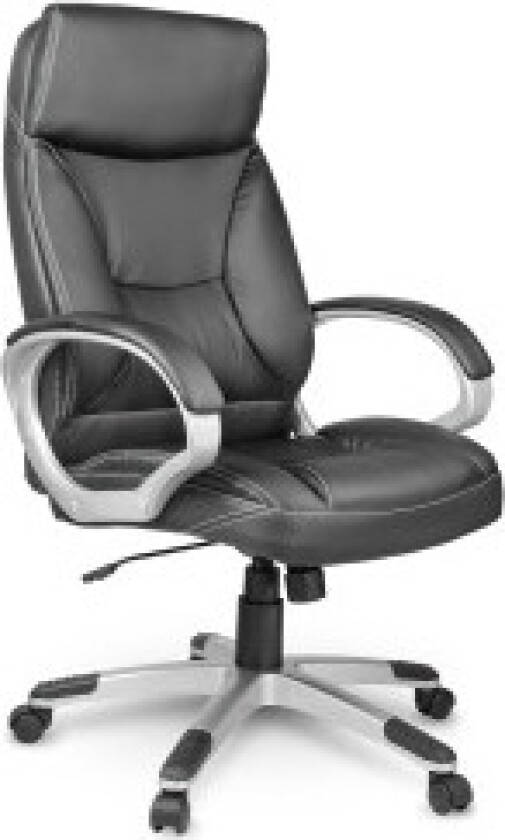 Luksuriøs kontorstol Sofotel EG-223 i svart skinn