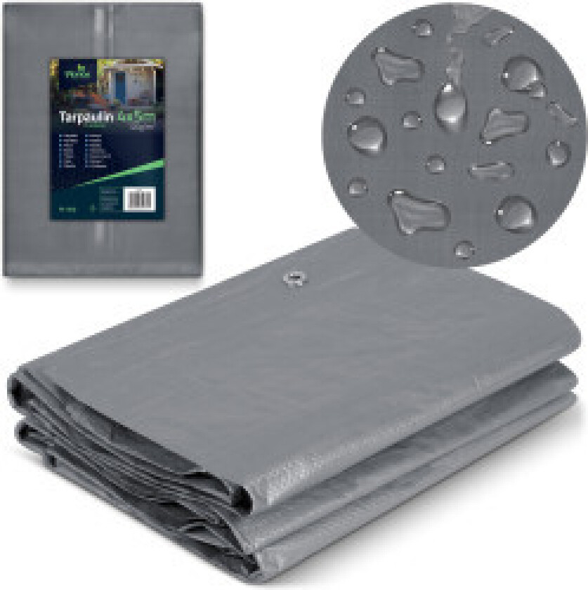 Presenning av Presenning 400 x 500 120g/m2Hovedtrekk:- Mål: 400 x 500 cm- Vekt: 120g/m2- Materiale: HDPE polyetylen- Montering m