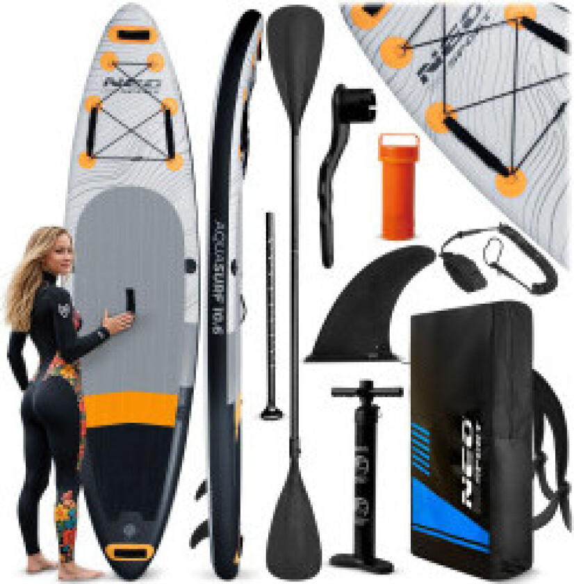 Oppblåsbart SUP-brett Aquasurf 320 x 81 x 15 cm Neo-Sport 170001