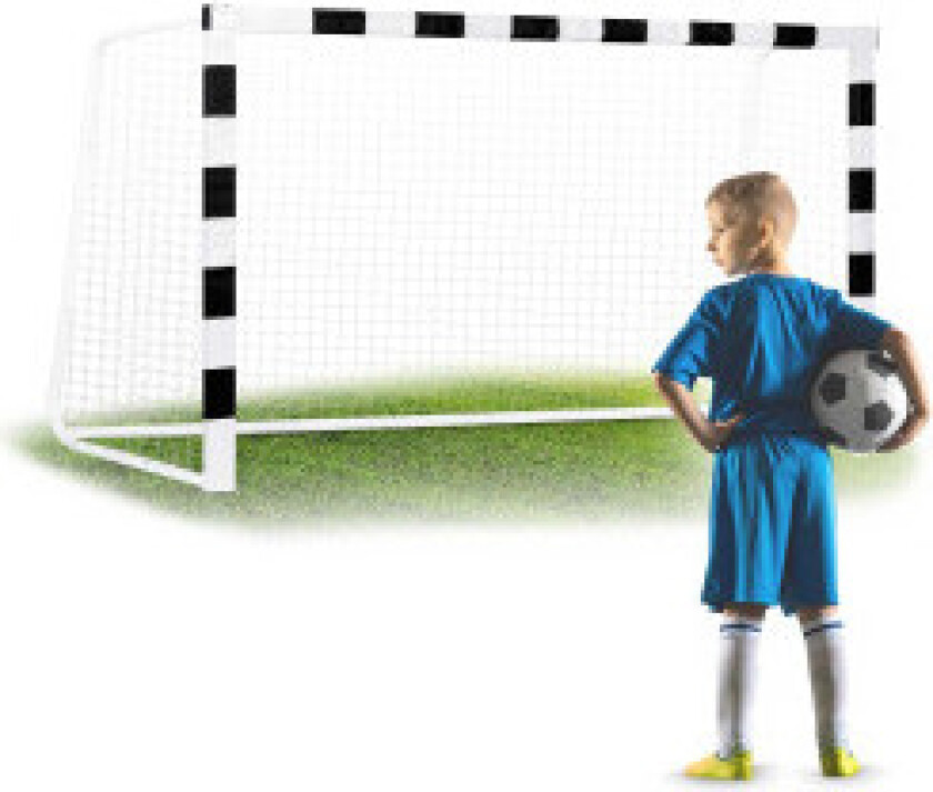 Fotballmål 300 x 160 x 90 cm NS-460 svart/hvitt