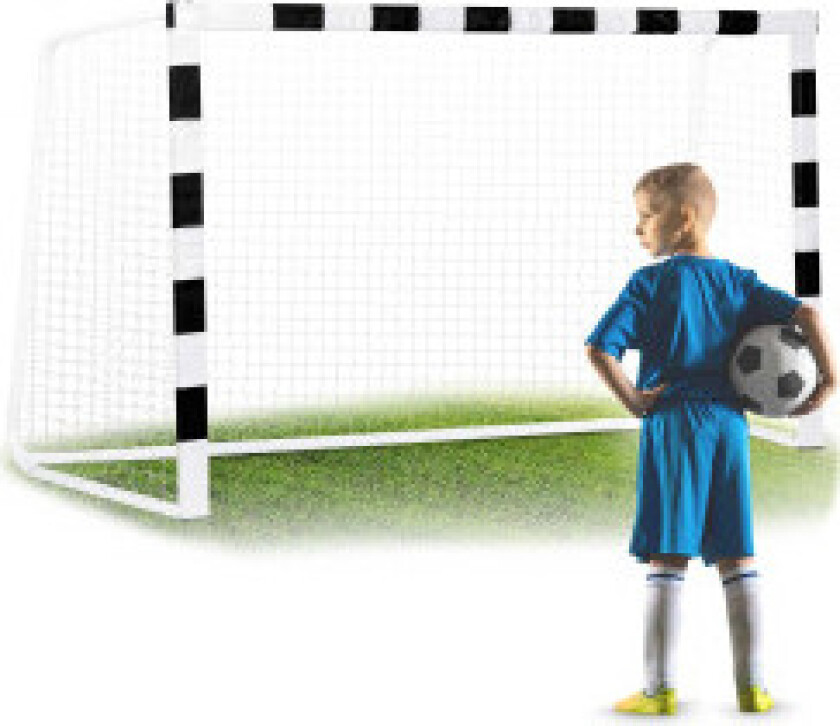 Fotballmål 300 x 200 x 120 cm NS-465 svart/hvitt
