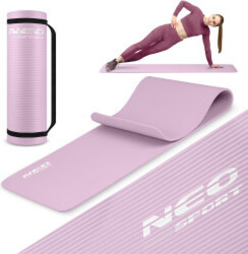 Treningsmatte Neo-SportTreningsmatte Neo-Sport er laget av høykvalitets NBR-materiale, som gjør den både slitesterk og fleksibel