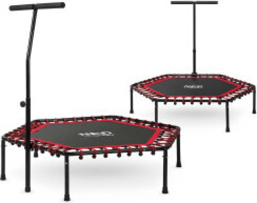 Bilde av Fitness trampoline med håndtak 127 cm Neo-Sport - sekskantet rød
