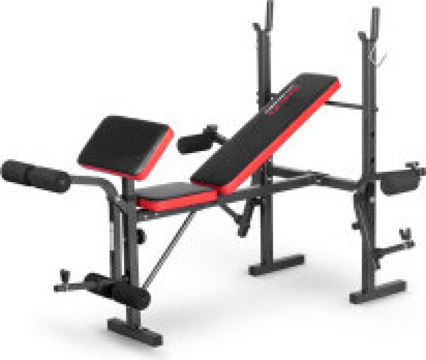 Treningsbenk med vektstangstativ og biceps curlstasjon Neo-Sport NS-200