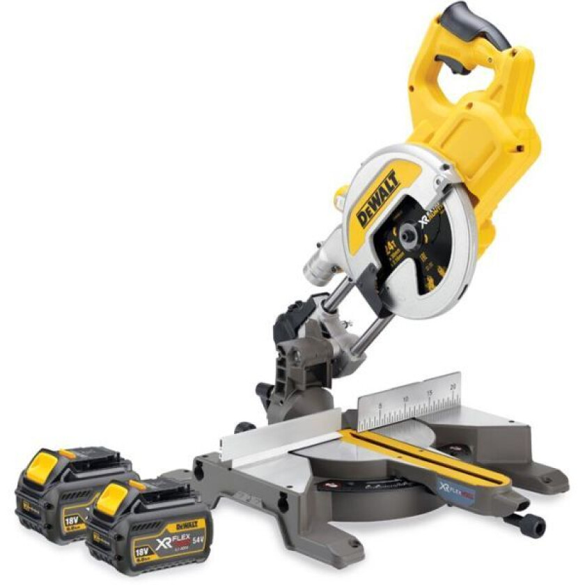 Dewalt DCS777T2 XR FlexVolt Kapp- og gjærsag med batterier og lader