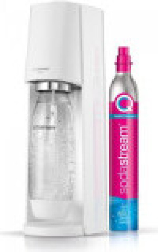 SodaStream Soda Maker Terra White med CO2 og 1L PET-flaske 1012811410