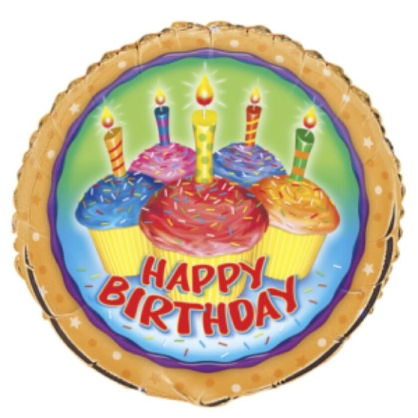 Folieballong, Happy Birthday -Muffins-