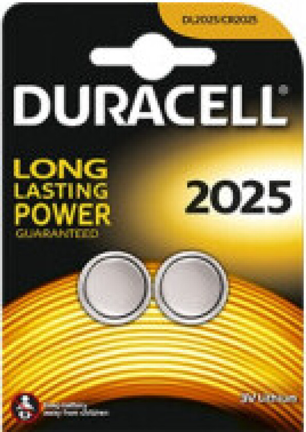Duracell Batteri Lithium Knopfzelle CR2025 3V Blister