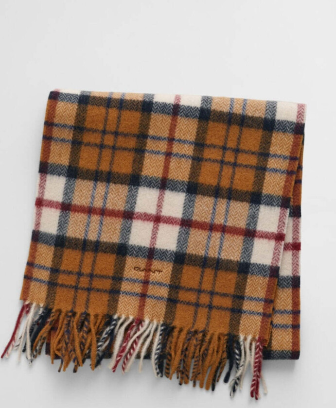 CHECKED HERRINGBONE WOOL SCARF Ruter