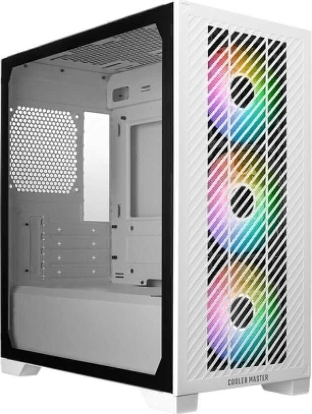 Elite 301 White, Mini Tower, Pc, Vit, Itx, Micro Atx, Plast, Stål, Härdat Glas, Multi